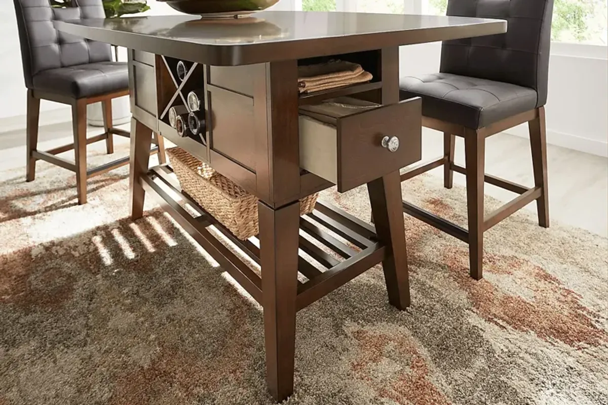 Walstead Place Brown Counter Height Table