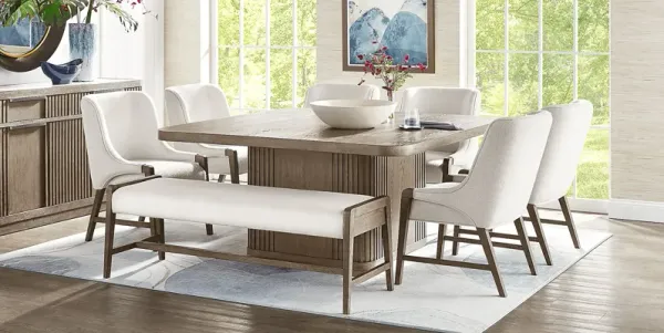 Sausalito Brown 6 Pc Dining Room