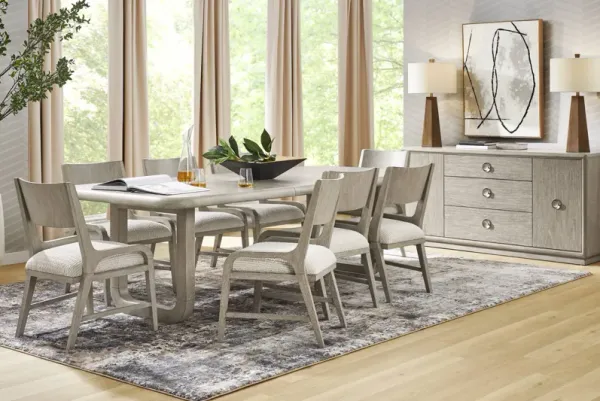 Santa Clarita Light Gray 9 Pc Dining Room