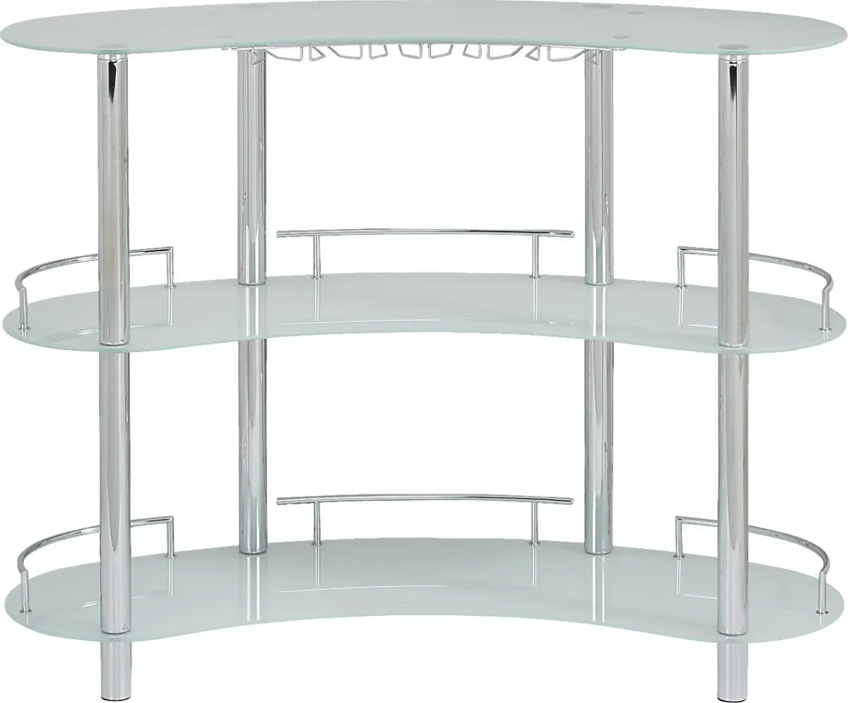 Searcy Platinum 3 Pc Bar Set with Red Stools
