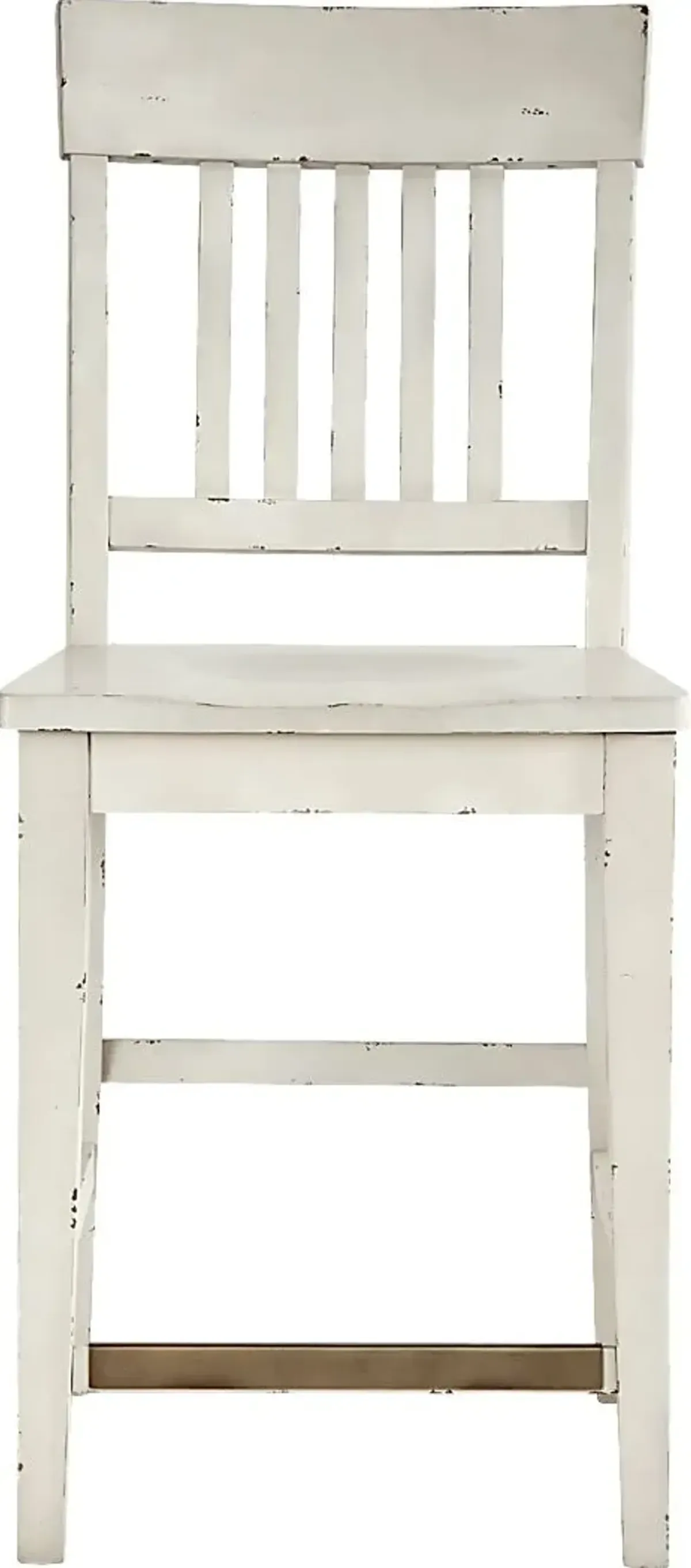 Wicklow Hills White Slat Back Stool