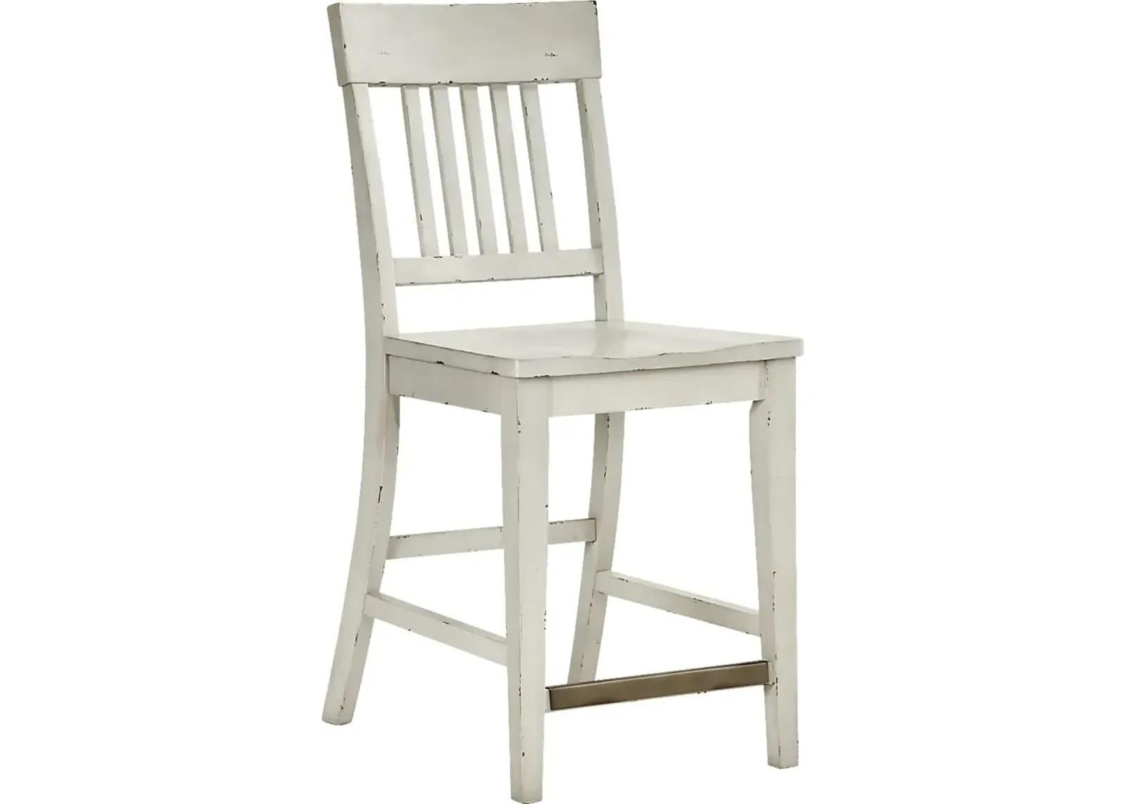 Wicklow Hills White Slat Back Stool