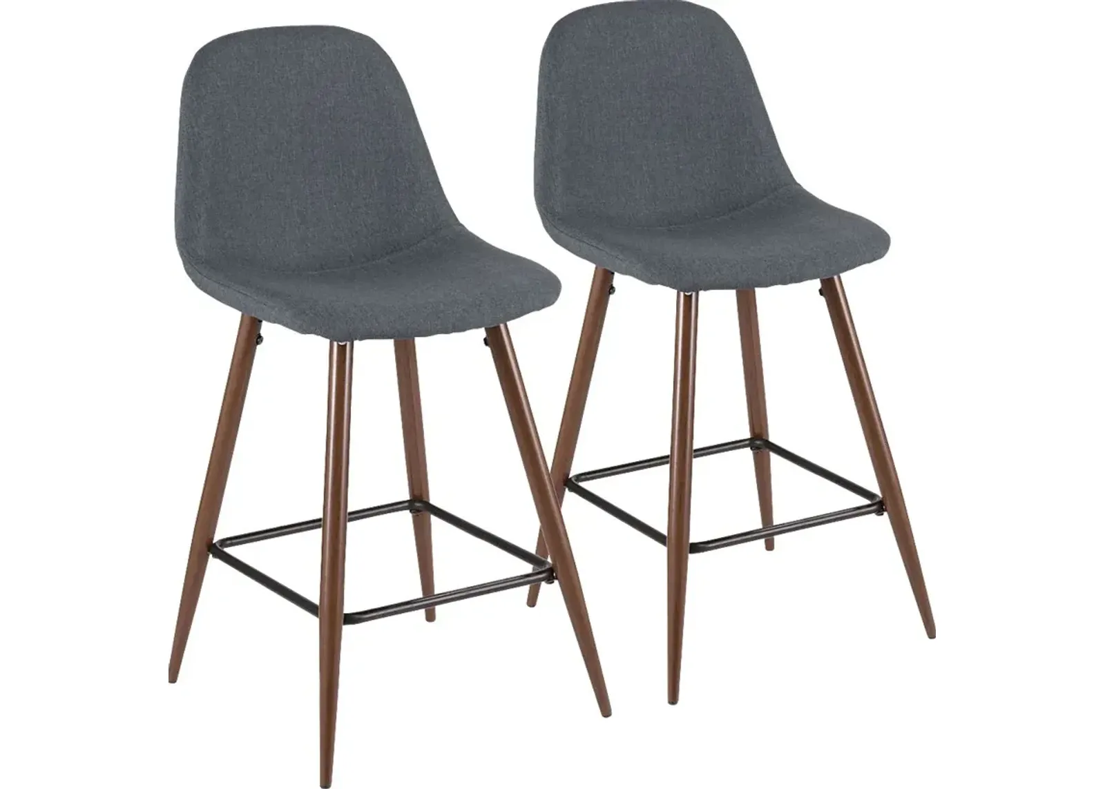 Kokai Blue Counter Height Stool (Set of 2)