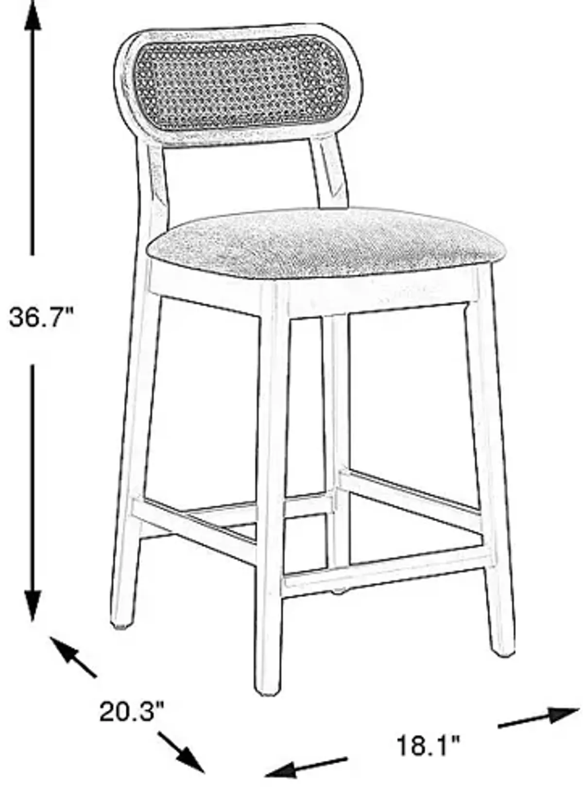 Watertown Natural Counter Height Stool