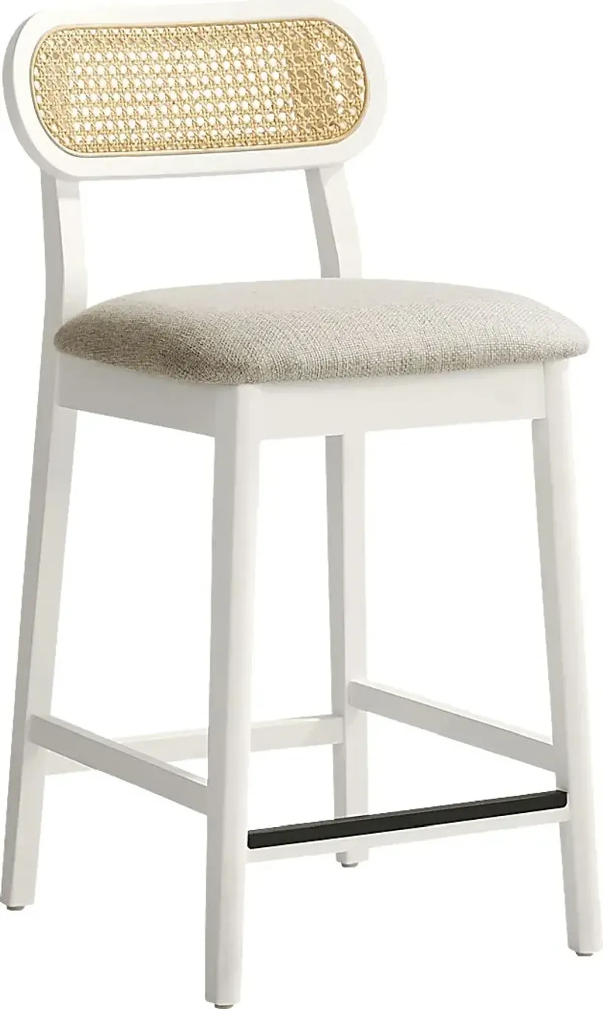 Watertown White Round Counter Height Stool