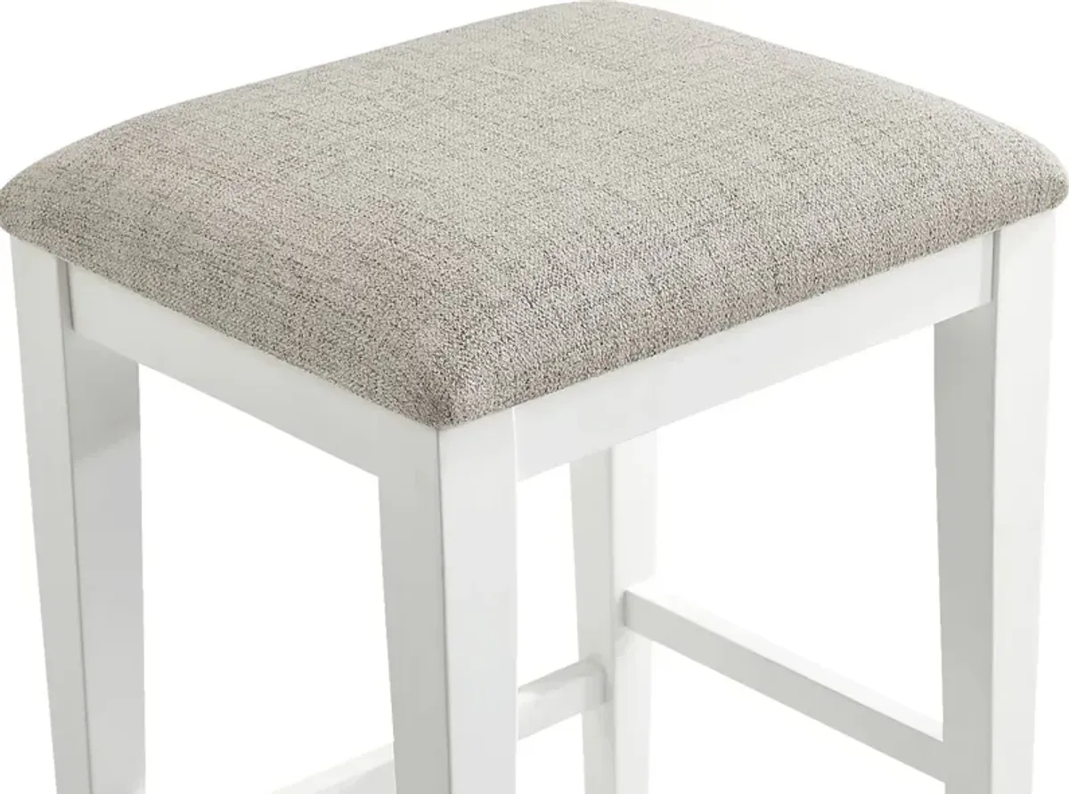 Asheville Heights Brown Upholstered Counter Height Stool