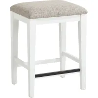 Asheville Heights Brown Upholstered Counter Height Stool