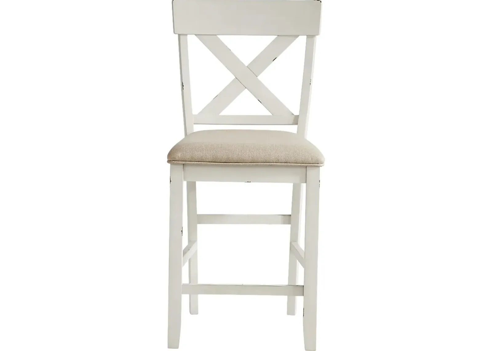 Spring Cottage White Counter Height Stool