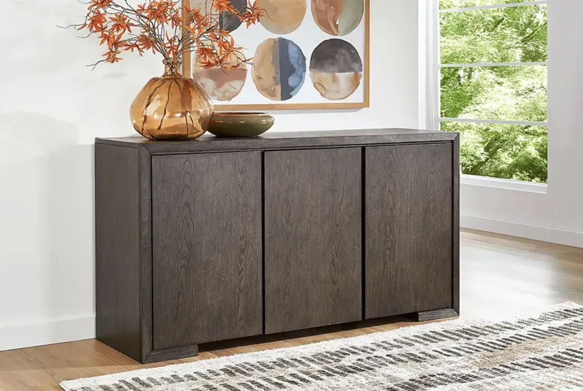 Angelica Brown 6 Pc Dining Room with Orange Side Chairs