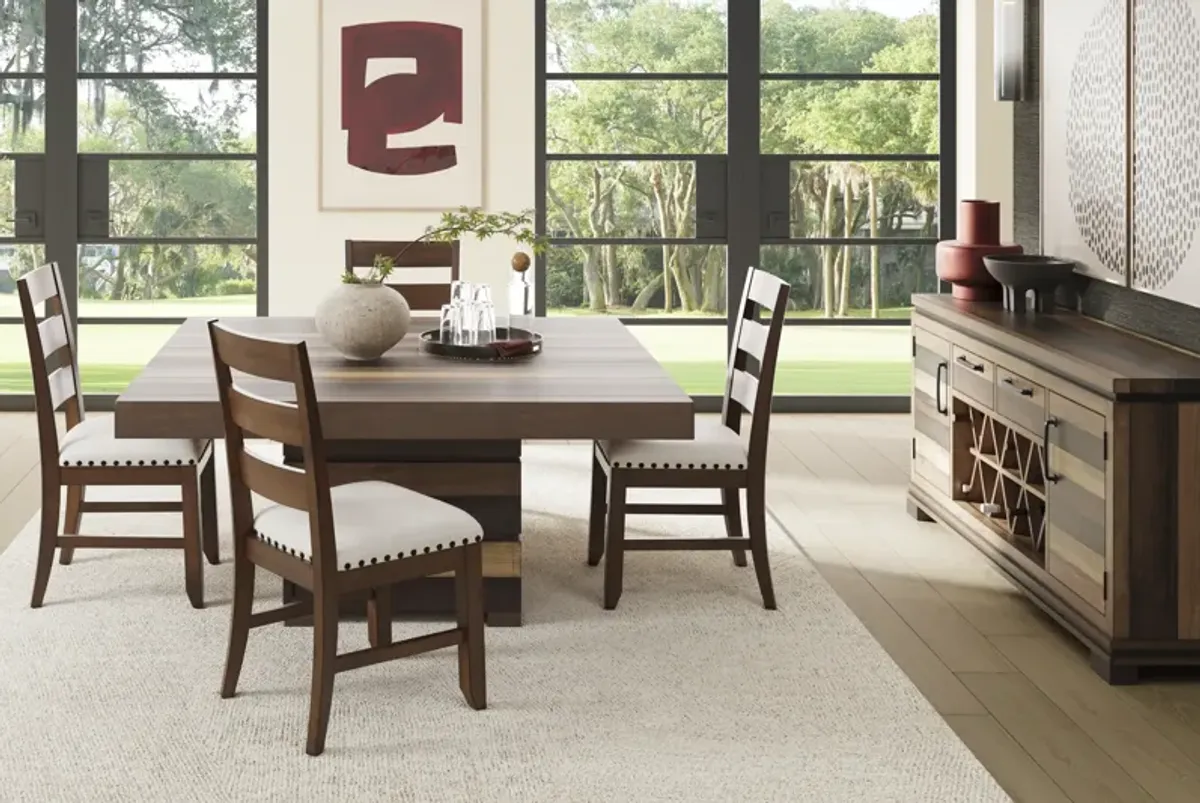 Westover Hills II Brown 5 Pc Square Dining Room with Side Chairs
