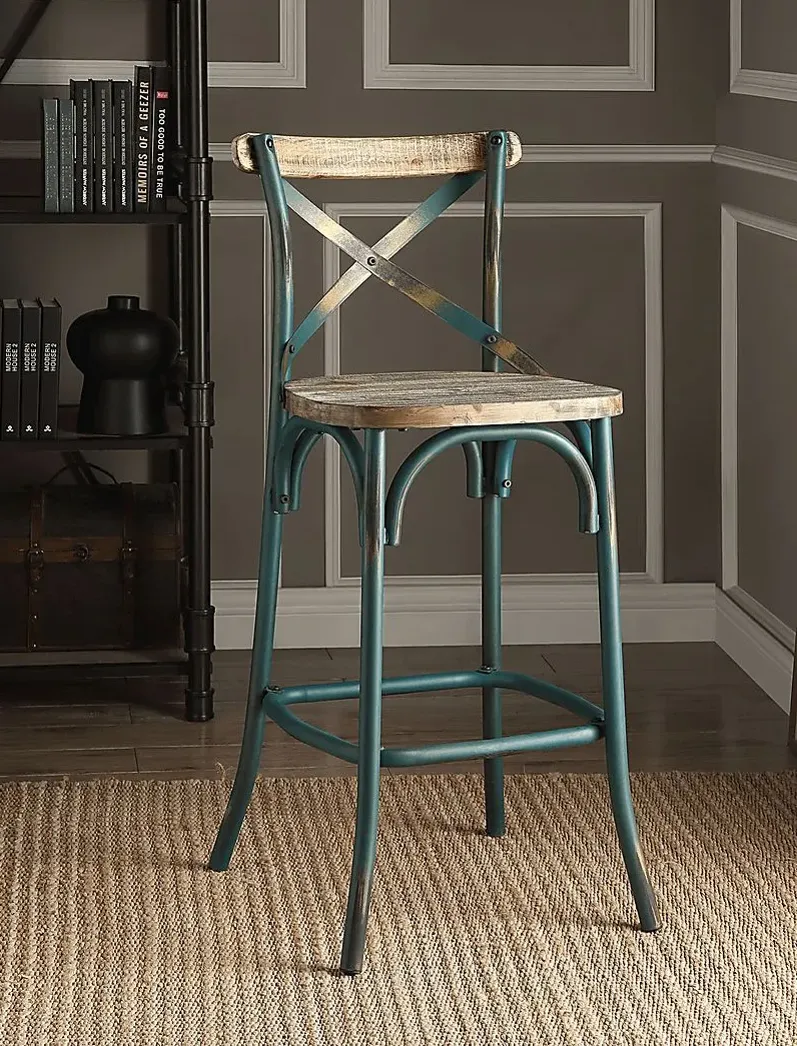 Winhall Turquoise Barstool