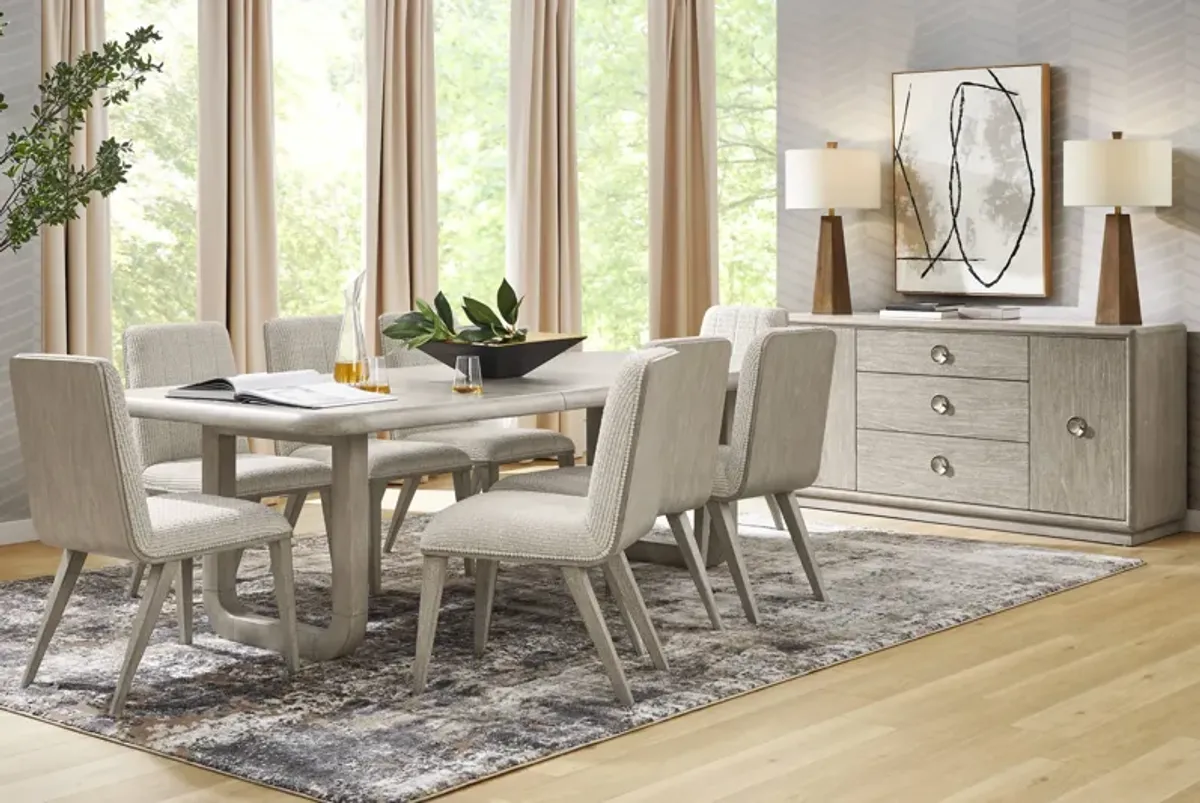 Santa Clarita Light Gray 9 Pc Dining Room