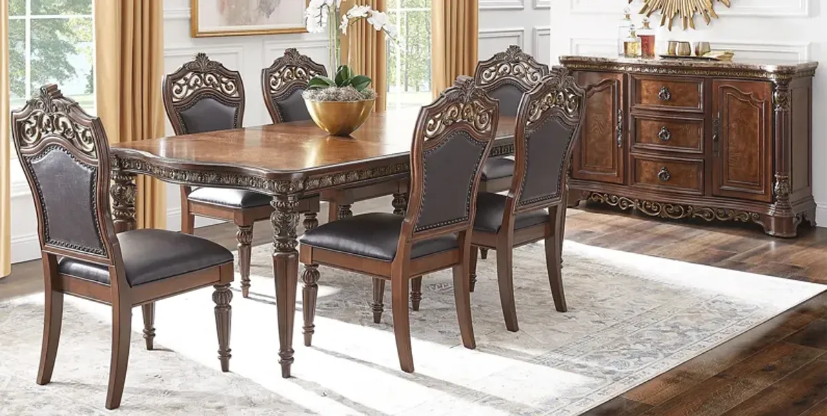 Handly Manor Tobacco 5 Pc Rectangle Dining Room