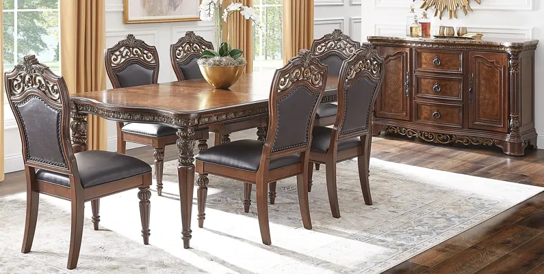 Handly Manor Tobacco 5 Pc Rectangle Dining Room
