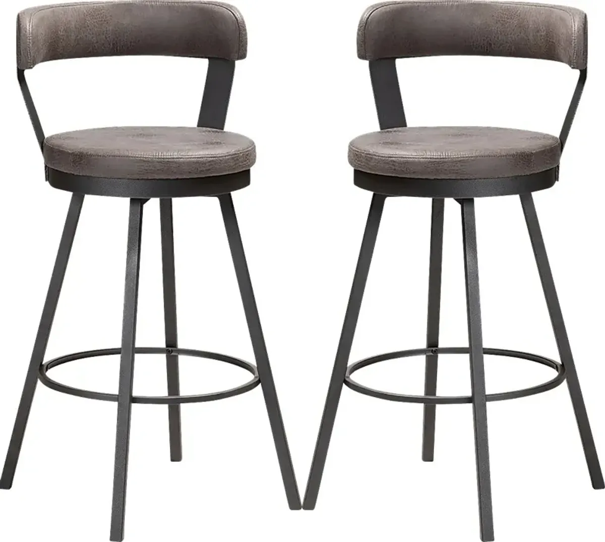 Summerglen Gray Counter Height Stool, Set of 2