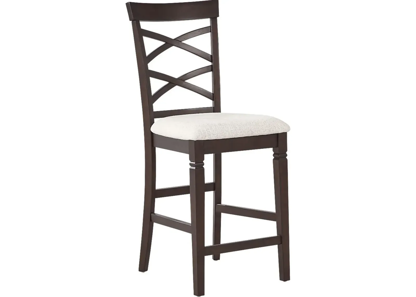 Winslow Brown Cherry X-Back Counter Height Stool