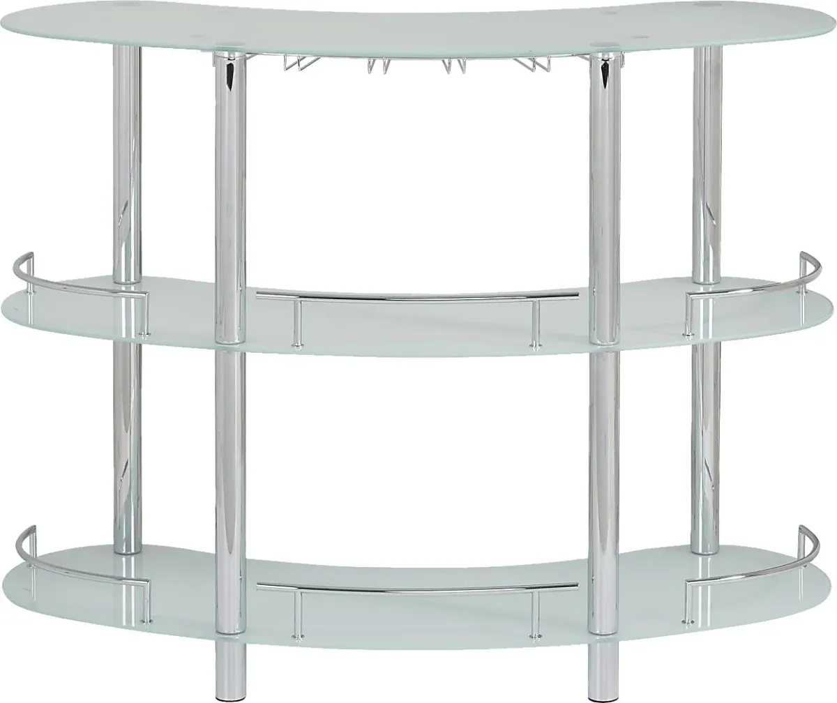 Searcy Platinum 3 Pc Bar Set with Red Stools