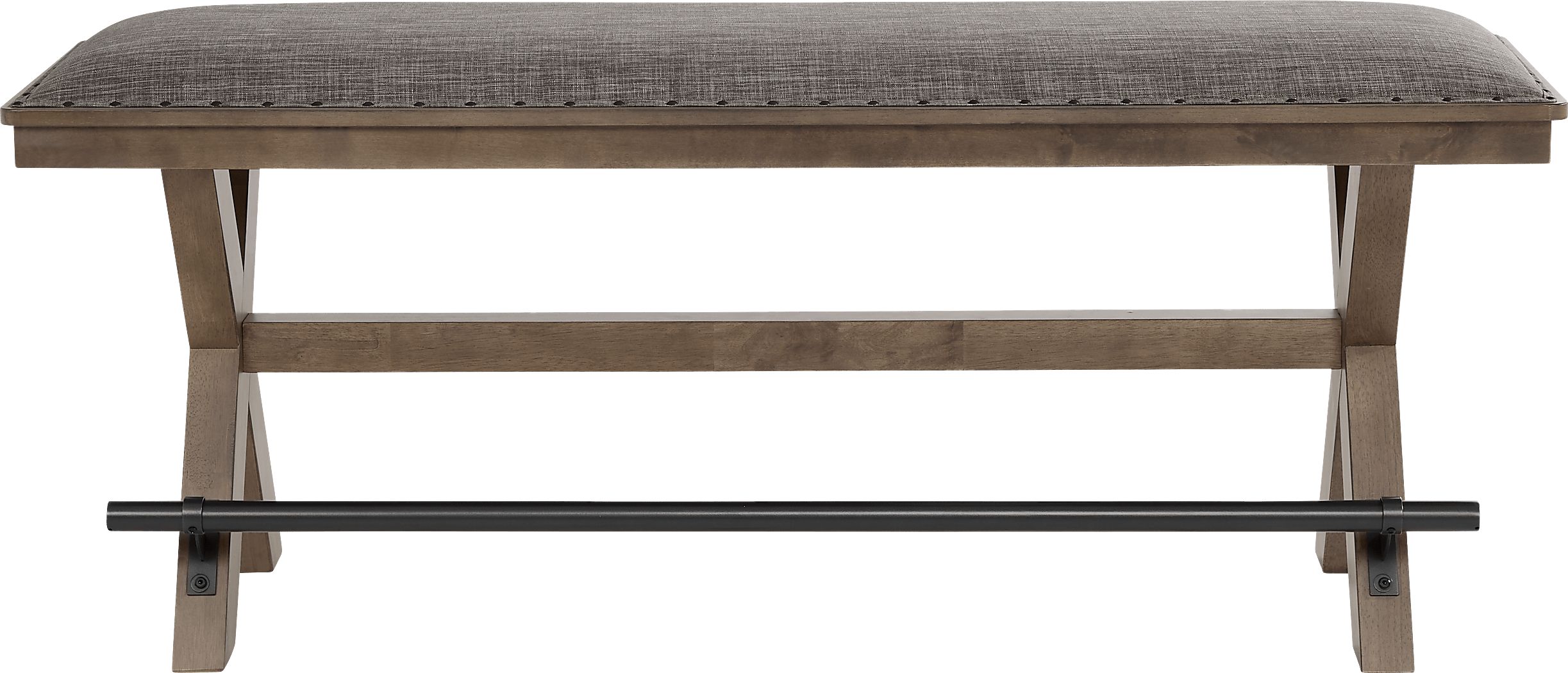 Hazelnut Woods Brown Counter Height Bench