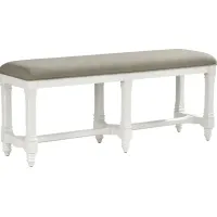 Shorewood White Counter Height Bench