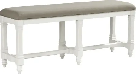 Shorewood White Counter Height Bench
