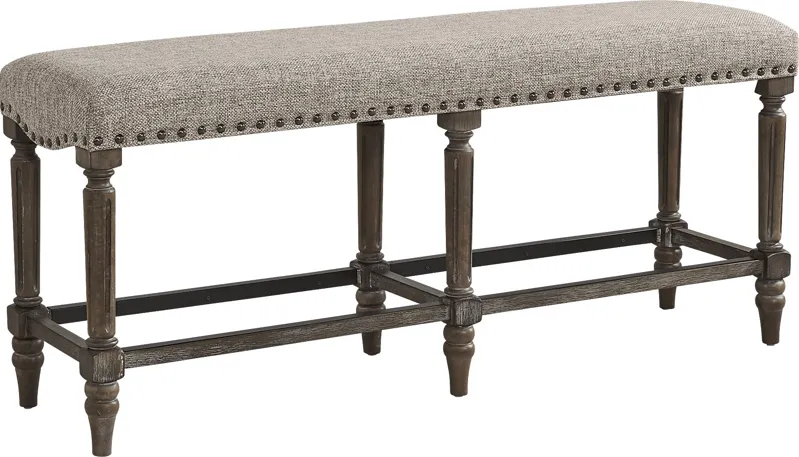 Melian Woods Oatmeal Counter Height Bench