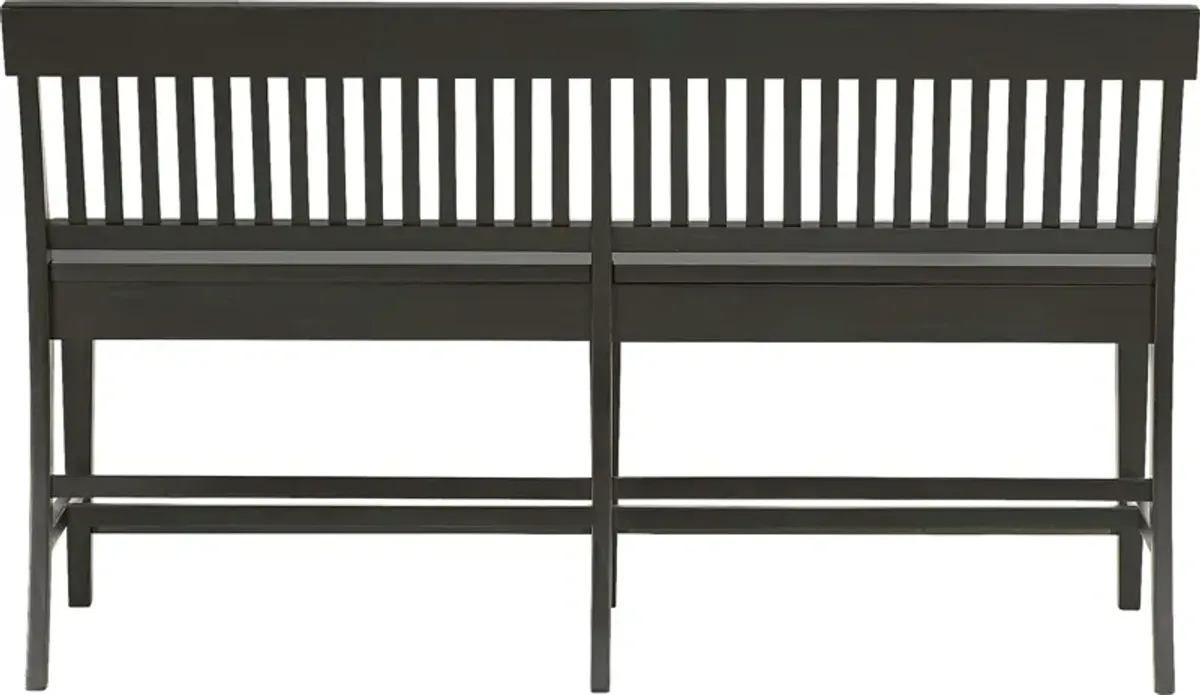 Wicklow Hills Black Gathering Dining Bench