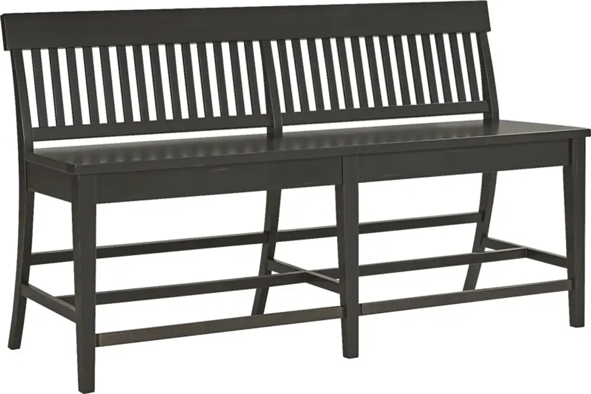 Wicklow Hills Black Gathering Dining Bench