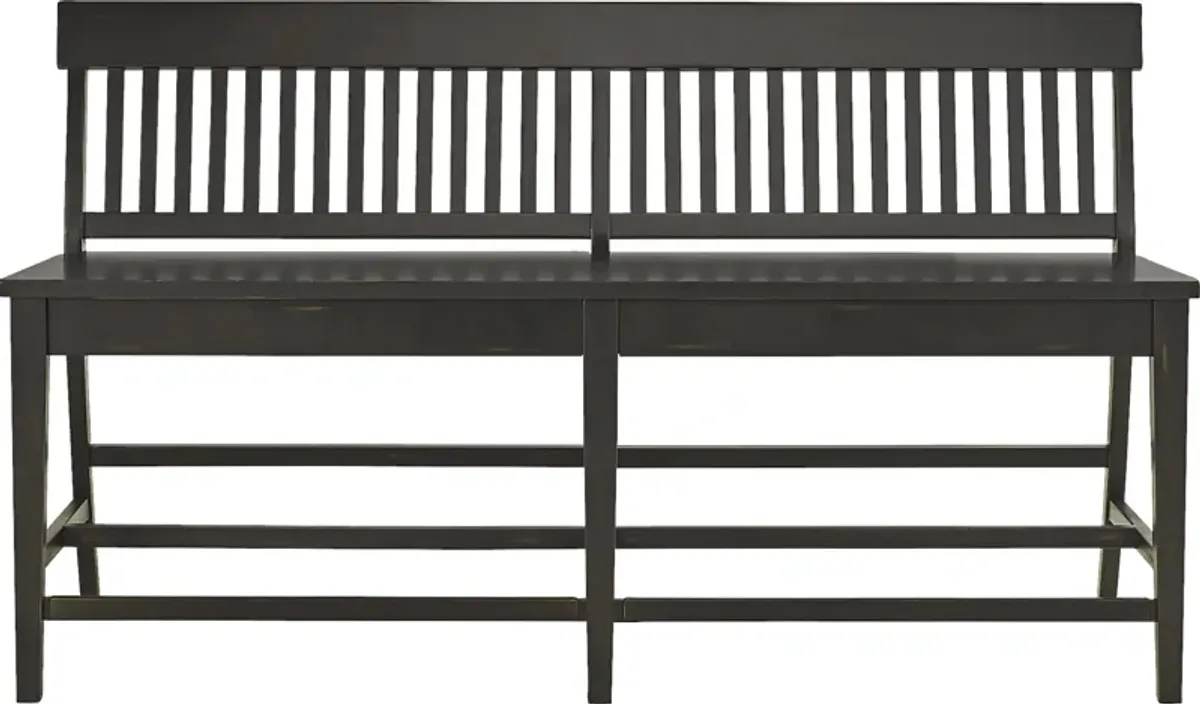 Wicklow Hills Black Gathering Dining Bench