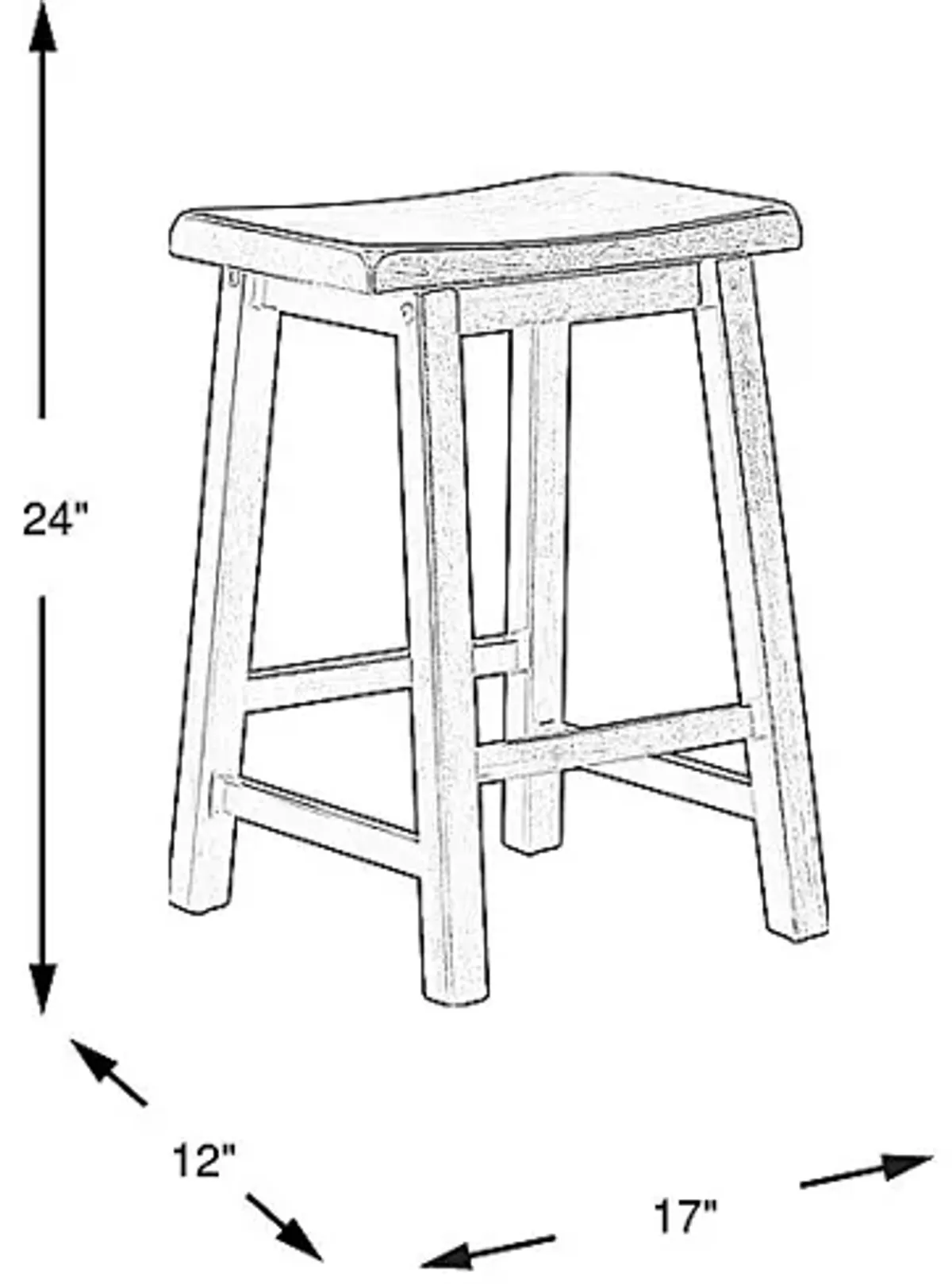 Coventry Dark Brown Counter Height Kyoto Stool