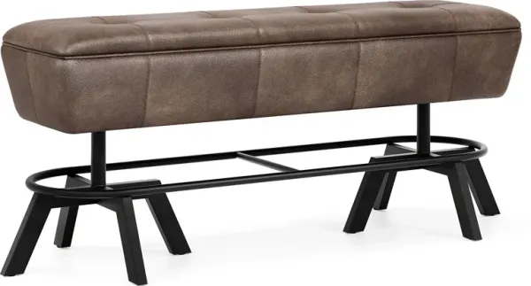 Creston Point Black Counter Height Bench