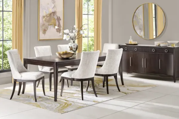 Bradbury Brown Cherry Finish 8 Pc Dining Room