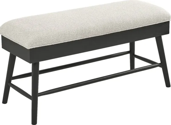 Viola Black Counter Height Storage Bench