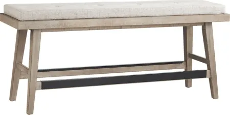 Hill Creek Natural Counter Height Bench