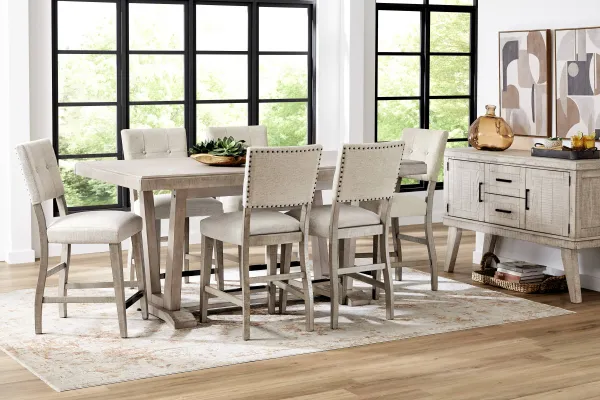 Hill Creek Natural 6 Pc Counter Height Dining Room