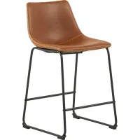 Barcroft Brown Counter Height Stool