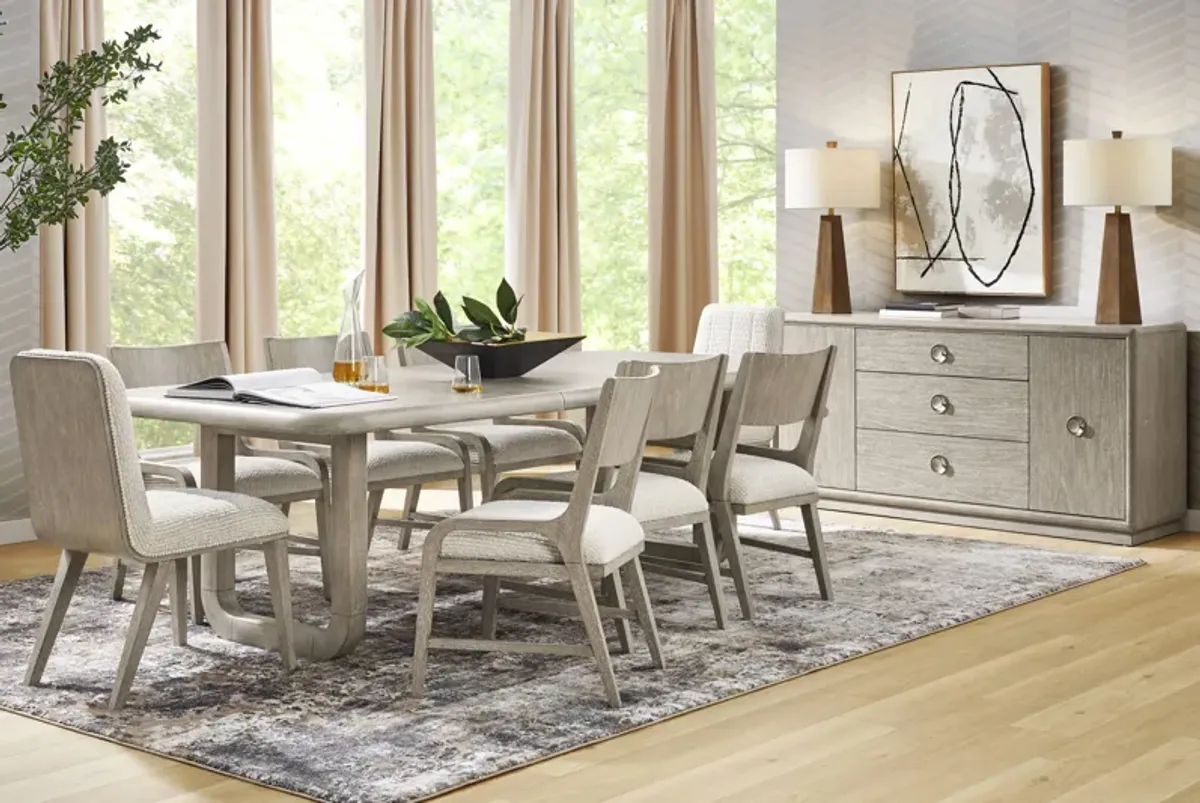 Santa Clarita Light Gray 9 Pc Dining Room