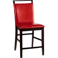 Ciara Red Counter Height Stool