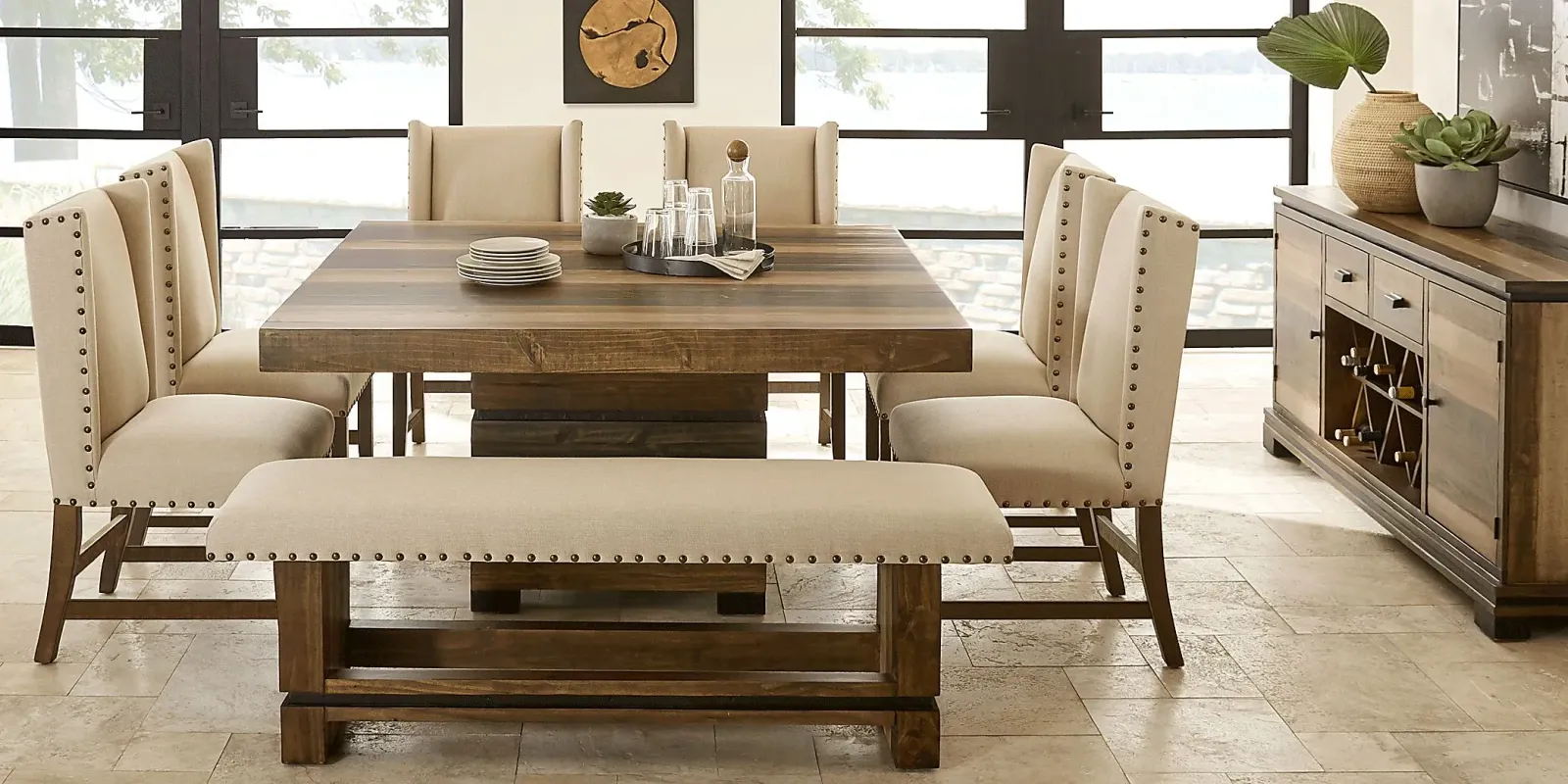 Westover Hills Brown 5 Pc Square Dining Room