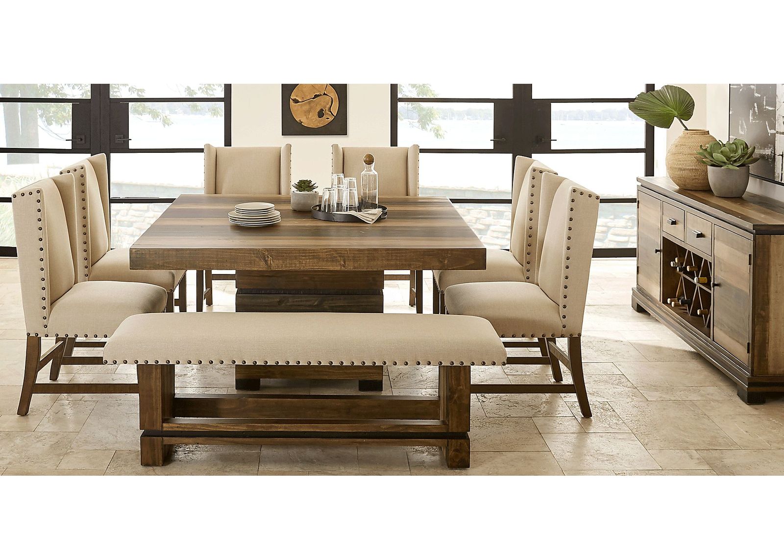 Westover Hills Brown 5 Pc Square Dining Room