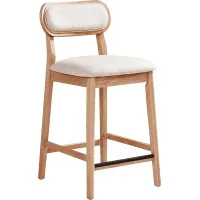Watertown Natural Upholstered Counter Height Stool