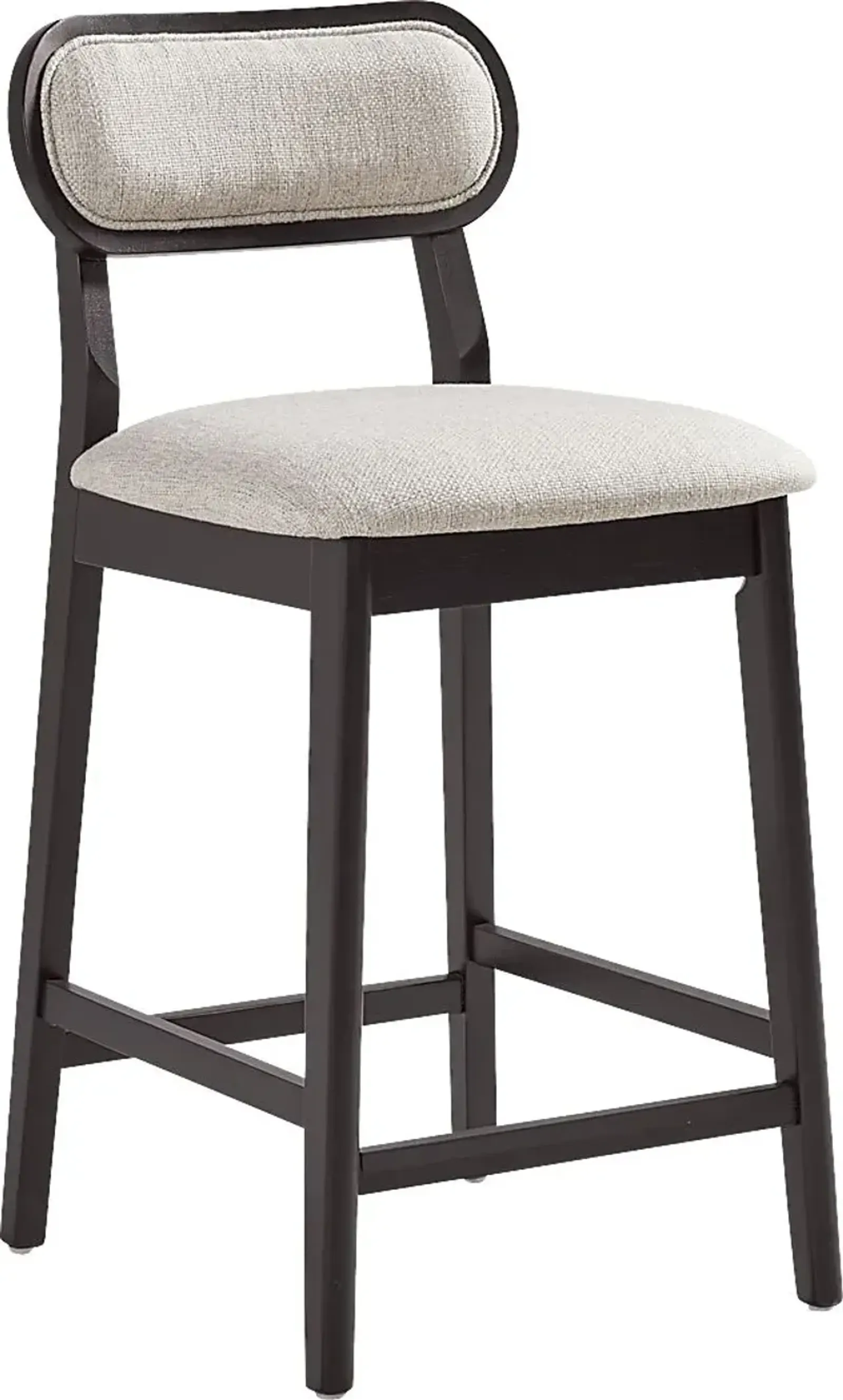 Watertown Black Upholstered Counter Height Stool