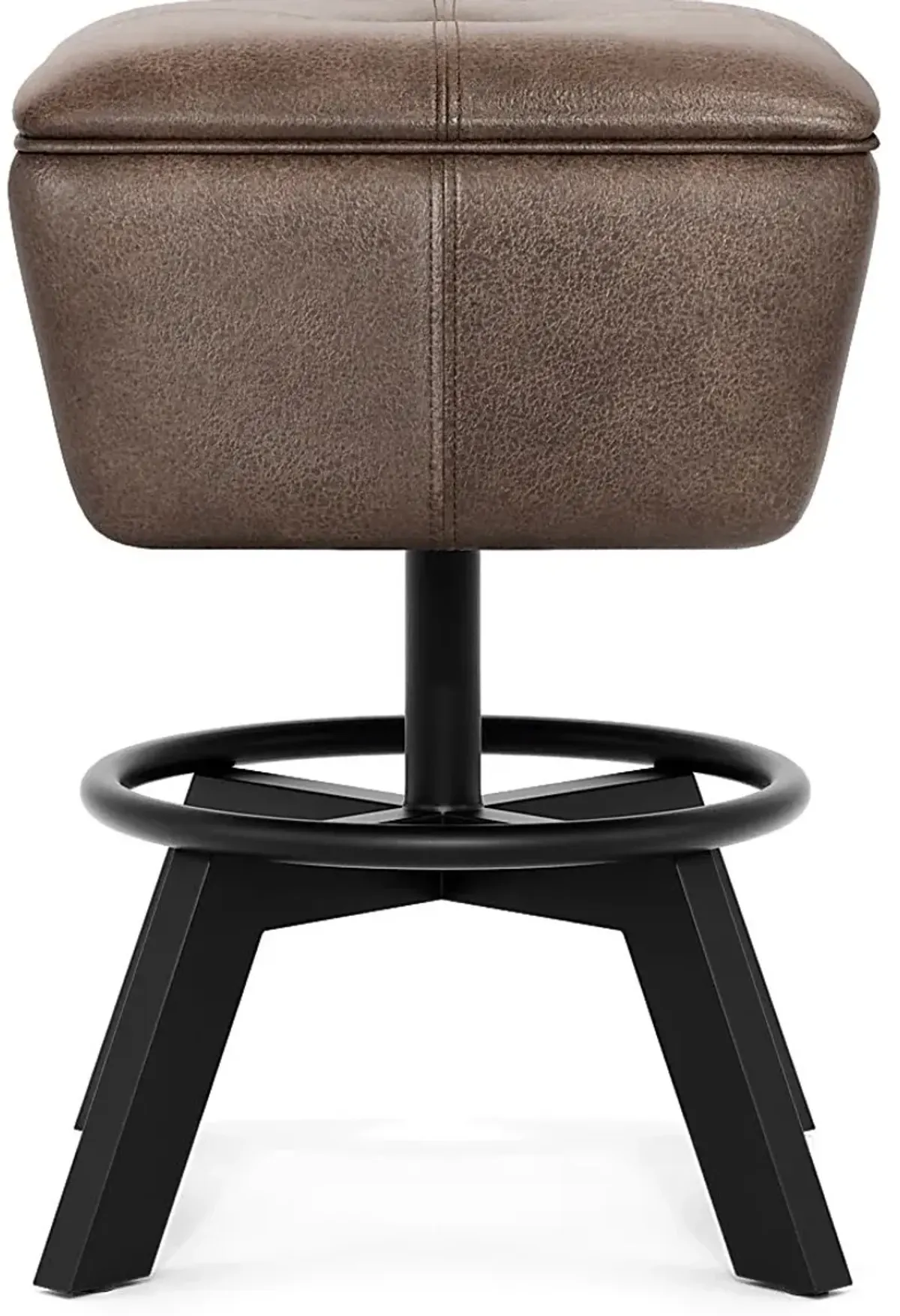 Creston Point Black Swivel Counter Height Stool