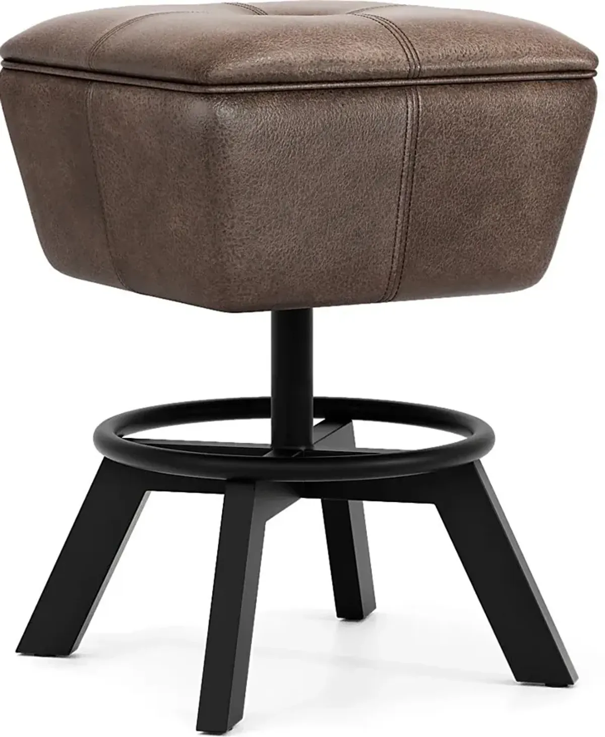 Creston Point Black Swivel Counter Height Stool