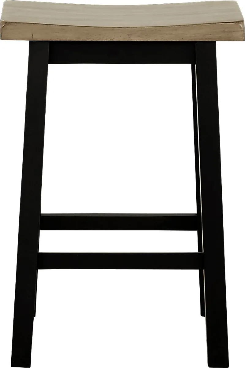 Adelson Black Counter Height Stool