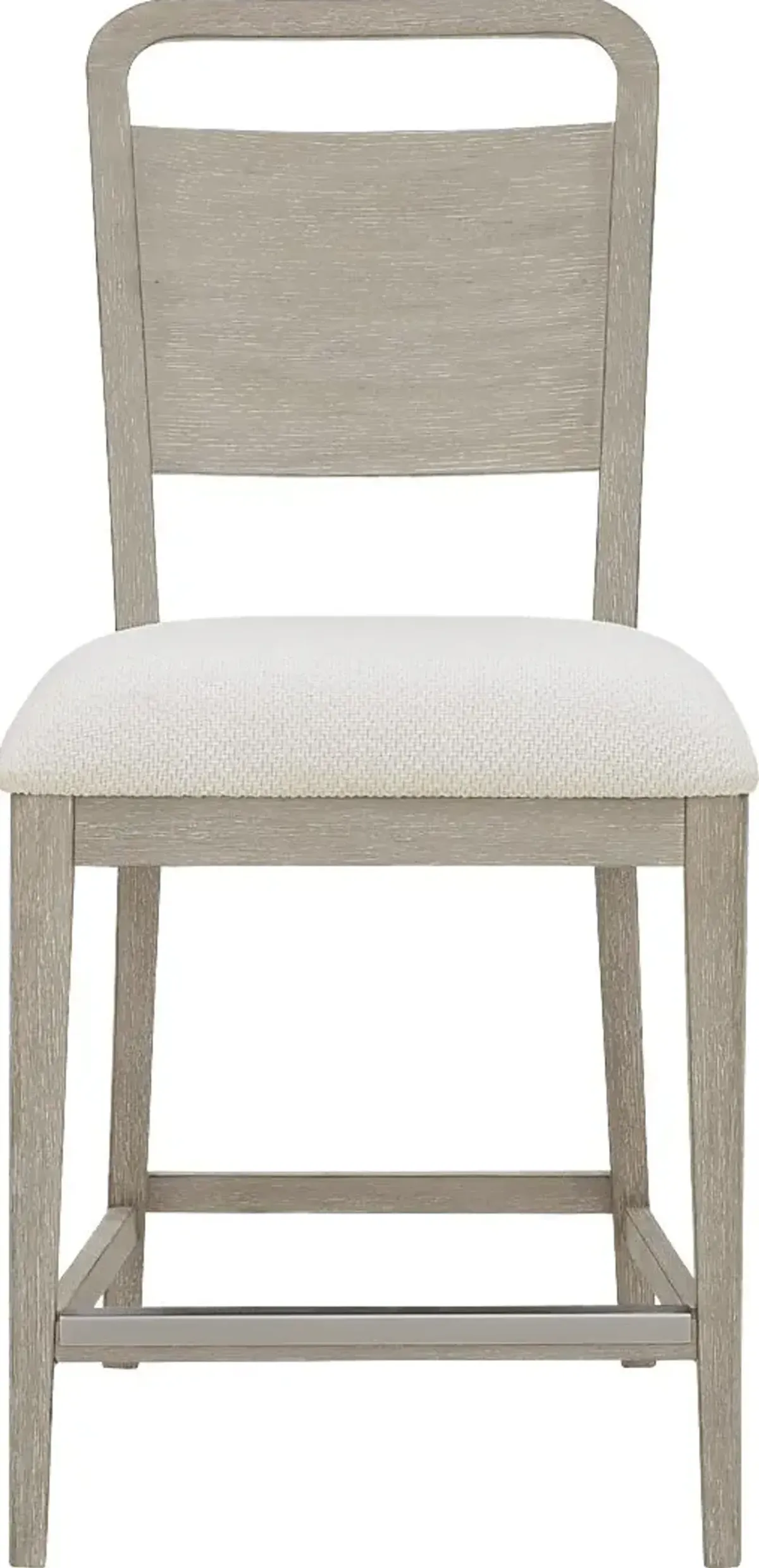 Canyon Light Gray Wood Back Counter Stool
