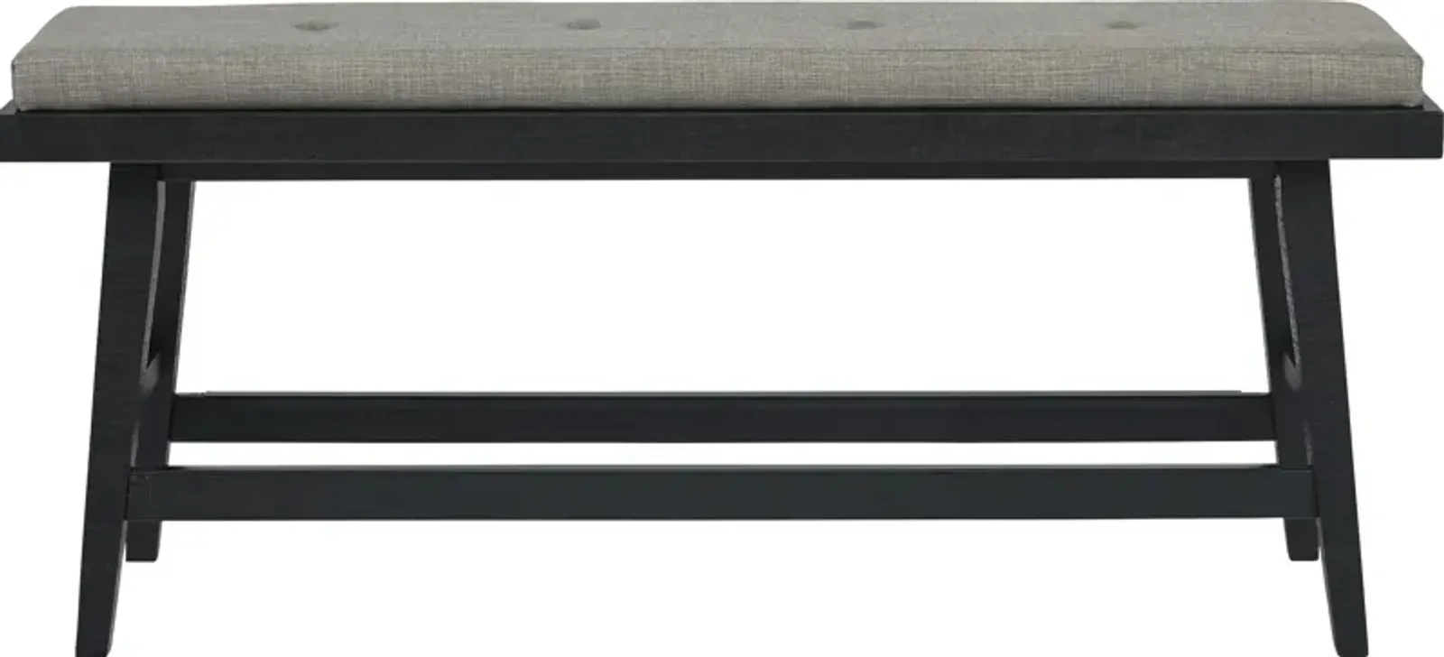 Hill Creek Black Counter Height Bench