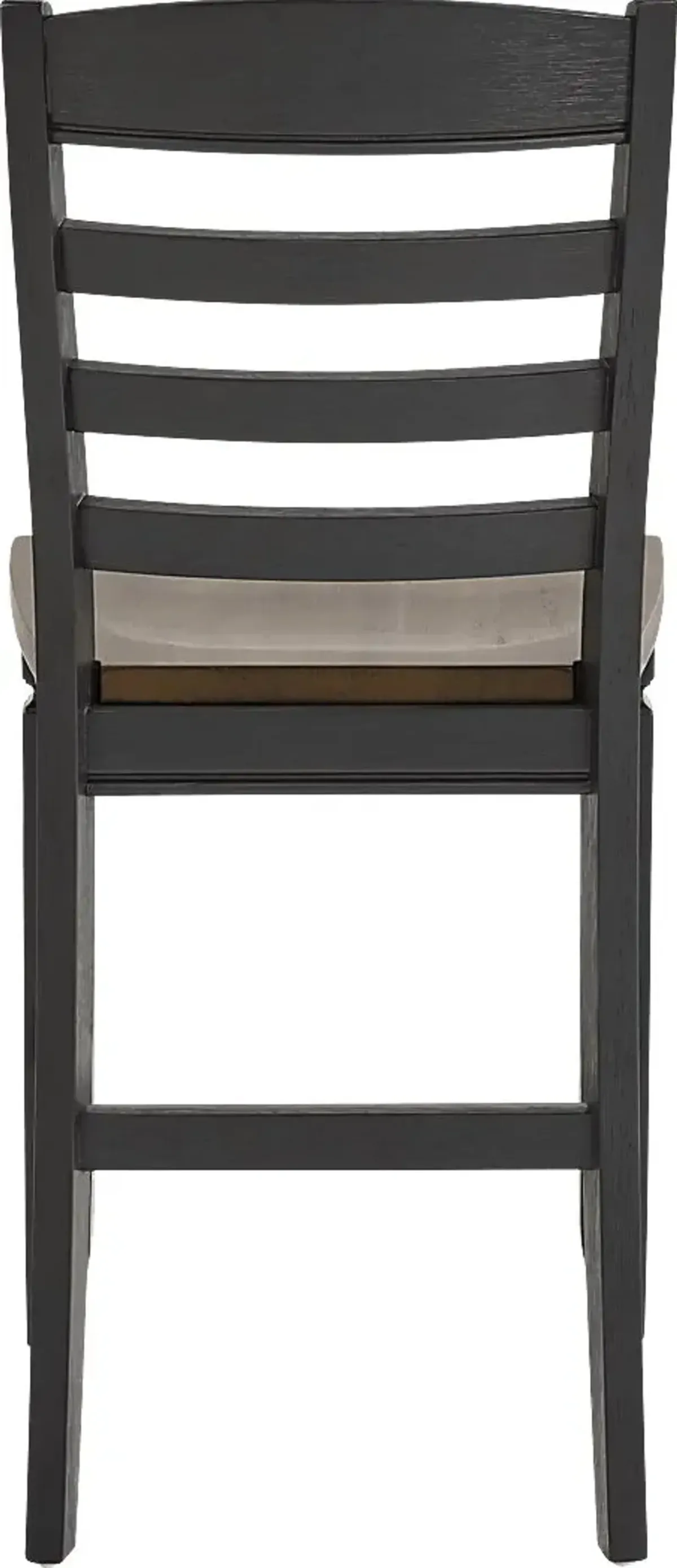 Country Lane Black Ladder Back Counter Height Stool