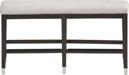 Rosalie Gray Upholstered Counter Height Bench