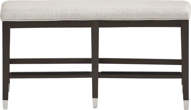 Rosalie Gray Upholstered Counter Height Bench