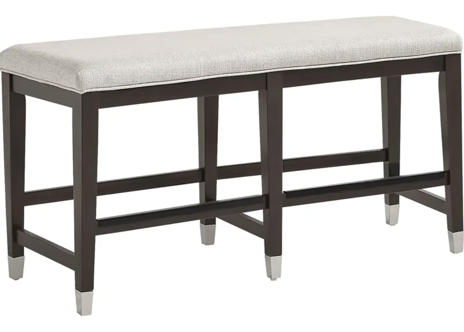 Rosalie Gray Upholstered Counter Height Bench